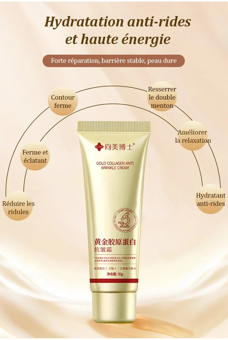 Crème Anti-Ride au collagène :Redonnez jeunesse, fermeté et éclat a vôtre peau naturellement