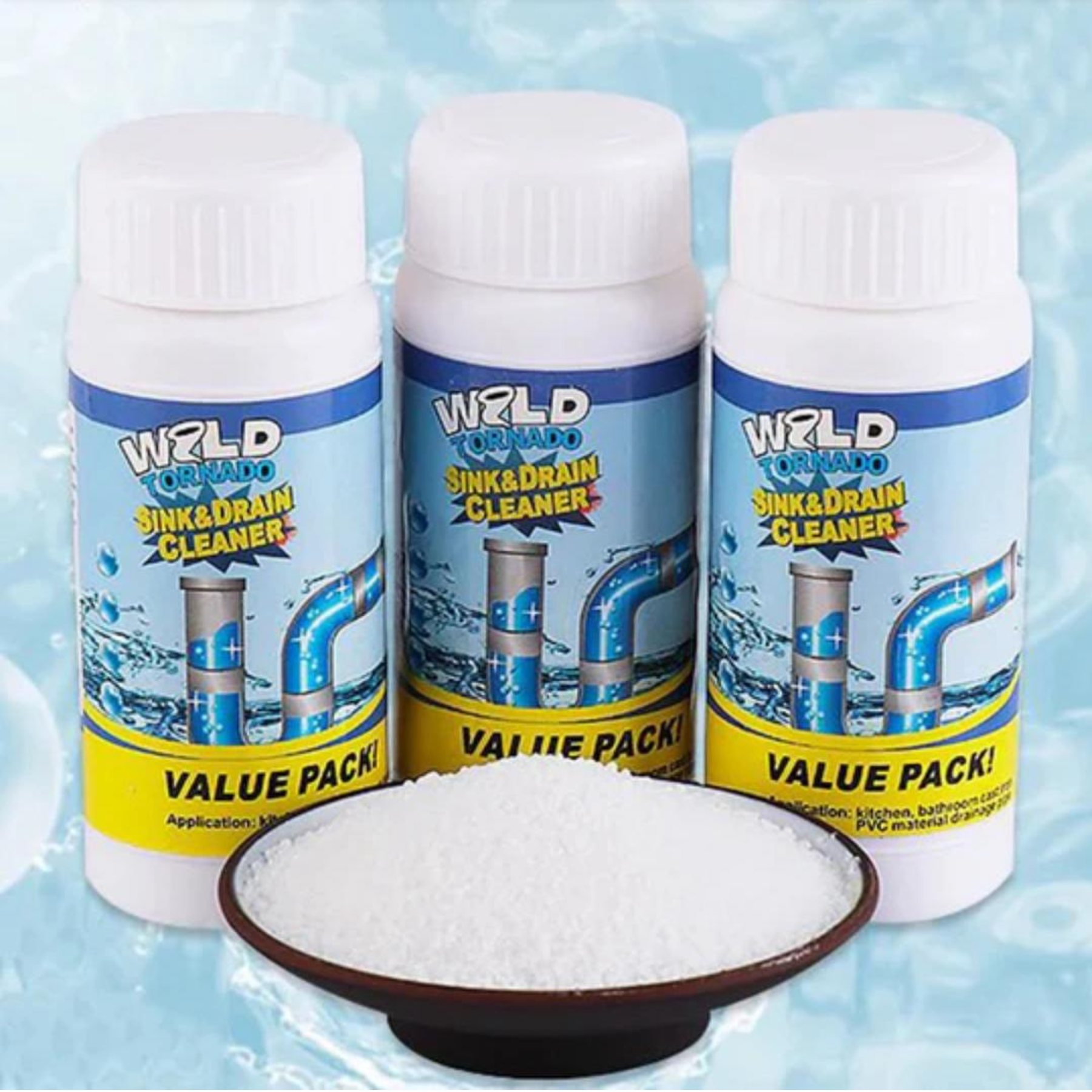 Wild Tornado™ – Déboucheur Ultra-Puissant pour Éviers et Canalisations