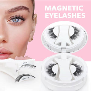 🧲 Kit de Faux Cils Magnétiques – Boîtier Compact avec Applicateur et Miroir